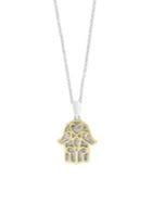 Effy Two-tone Diamond Pendant Necklace