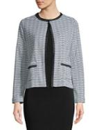Ivanka Trump Woven Fringe Trim Jacket