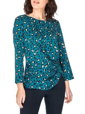 Dorothy Perkins Leopard Print Knot Front Top
