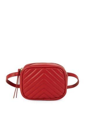 Lexi And Abbie Chevron-quilt Belt Bag