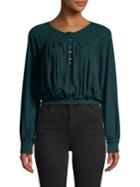 Free People Raglan-sleeve Cotton Top