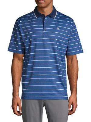 Callaway Oxford Stripe Polo Shirt