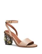 Coach Leather Ankle Strap Sandals