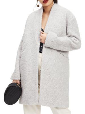 Miss Selfridge Boucle Cocoon Coat