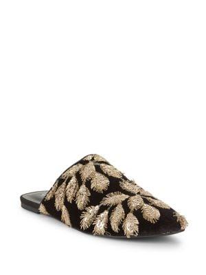 Charles By Charles David Fickle Sequined Mules