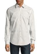Hugo Boss Grid-print Cotton Button-down Shirt