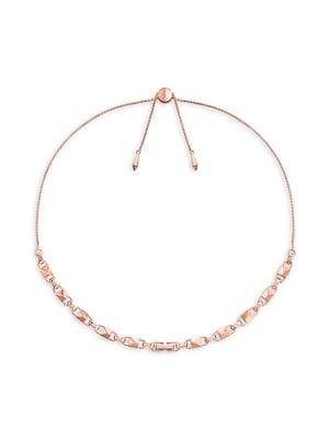 Michael Kors Mercer Link 14k Rose-goldplated Choker Necklace