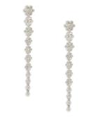 Design Lab Lord & Taylor Crystal And Floral Linear Earrings