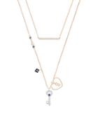 Swarovski Key-pendant Layered Necklace