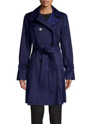 Michael Michael Kors Longline Belted Trench Coat