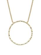 Shade Goldtone Circle Pendant Necklace