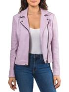 Badgley Mischka Leather Biker Jacket