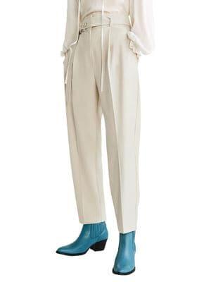 Mango Belted Paperbag Trousers