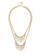 Sole Society Ivory Faux Pearl Layered Necklace