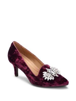 Aerosoles Macrame Embellished Kitten Heels