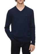Calvin Klein Rib-trim V-neck Sweater