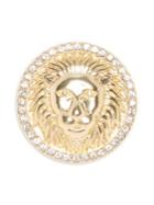 Vince Camuto Goldtone And Glass Stone Lion Head Brooch Pin