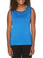 Rafaella Ribbed Sleeveless Sweater