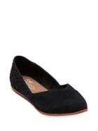 Toms Jutti D Orsay Suede Flats