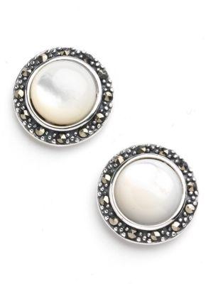Lord & Taylor Mother Of Pearl Earrings