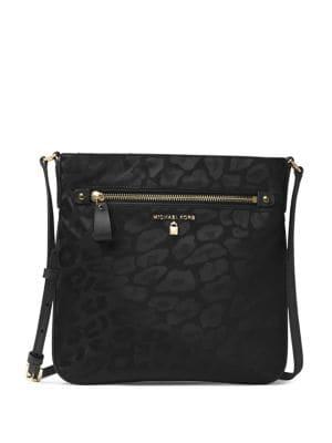 Michael Michael Kors Kelsey Large Leopard Crossbody Bag