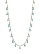 Marchesa Goldtone And Turquoise Stand Necklace