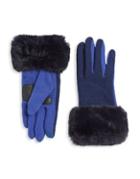 Echo Faux Fur Cuffs Gloves