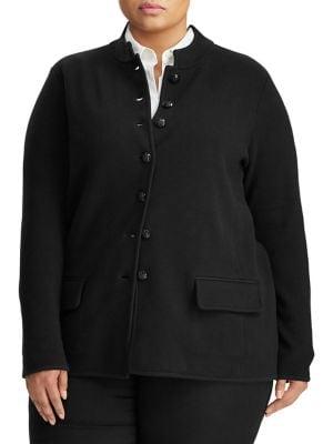 Lauren Ralph Lauren Plus Cotton-blend Officer's Jacket