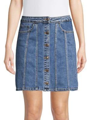 Vero Moda Soraya Denim High-rise A-line Skirt