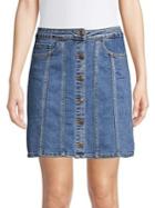 Vero Moda Soraya Denim High-rise A-line Skirt