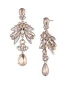 Givenchy Simulated Pearl And Crystal Chandelier Earrings