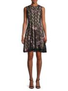 Gabby Skye Lace And Floral-embroidered Dress
