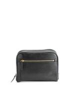 Royce Pebbled Leather Zip Toiletry Bag