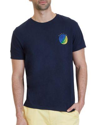 Nautica Circle Graphic Cotton Shirt