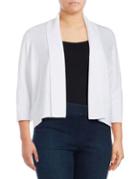 Calvin Klein Plus Plus Three Quarter Sleeve Shawl Sweater