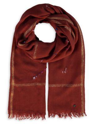 Fraas Bohemian Shine Wool-blend Scarf