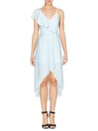 Adelyn Rae Woven Chiffon Hi-lo Dress