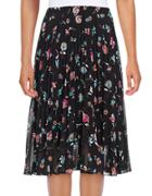 Context Floral Pleated Skirt