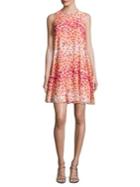 Calvin Klein Plus Sleeveless Floral Watercolor Dress