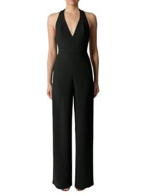 Black Halo Jordan V-neck Jumpsuit