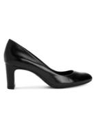 Calvin Klein Oska Block-heel Leather Pumps