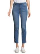 Romeo & Juliet Couture Side Striped Cropped Jeans