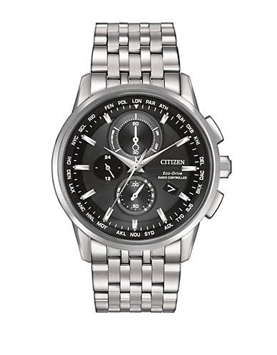 Citizen Eco-drive World Time Stainless Steel Bracelet Watch