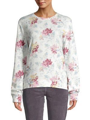 Lucky Brand Floral Fleece Sweatshirt