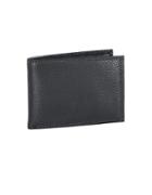 Black Brown Slim Leather Passcase Wallet