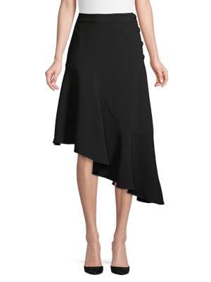 Vince Camuto Asymmetrical Ruffled Skirt