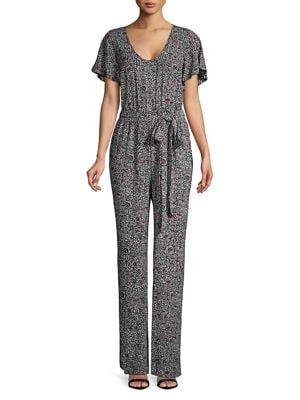 Michael Michael Kors Boho Block Tied Jumpsuit