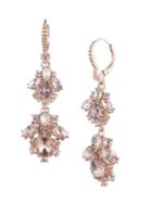 Marchesa Rose Goldtone & Swarovski Crystal Drop Earrings