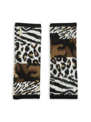 Michael Michael Kors Animal Patchwork Gloves