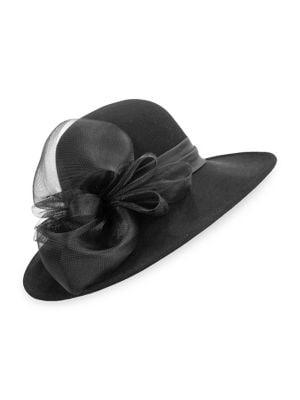 Giovannio Big Bow Felt Dress Hat